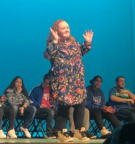Alivia Rodriguez wows the crowd in the Life Skills Talent Show 