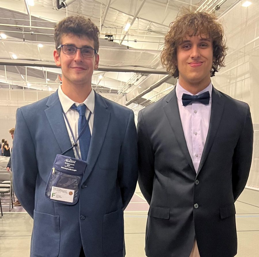 LHS Junior Matthew Cohen (left) was elected Secretary of State at Boys State. LHS Junior Nico Nevard (right) was elected Senator at Boys State and will attend Boys Nation in Washington DC representing Massachusetts.  