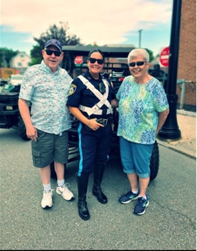 Officer Jodi Kwan in a picture from National Night Out