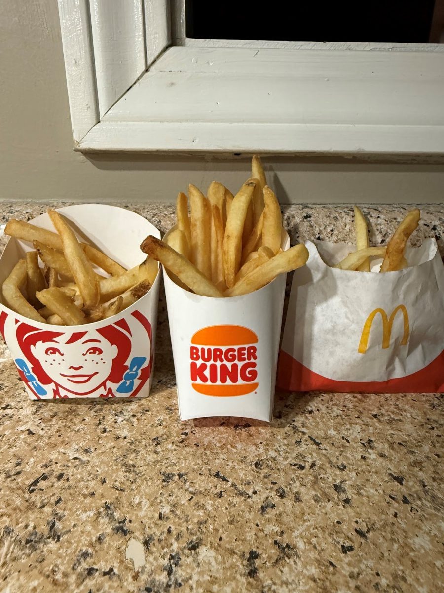 Fries from Wendy's, Burger King, and McDonald's were taste tested. 