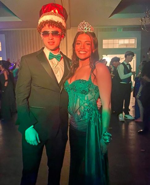The Junior Prom King and Queen: Kaiden Drinkwater and Priscilla Giglio.