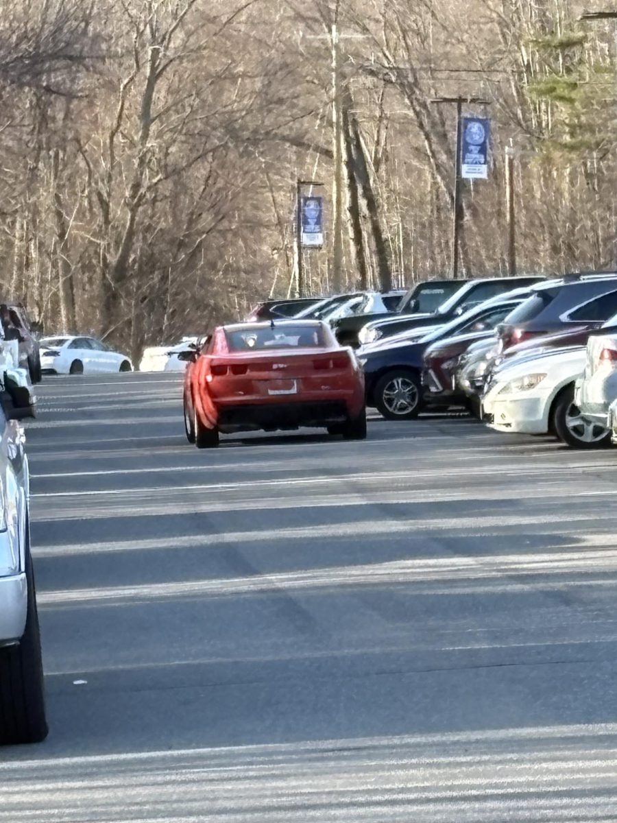 An example of the crazy parking in the barn lot at LHS