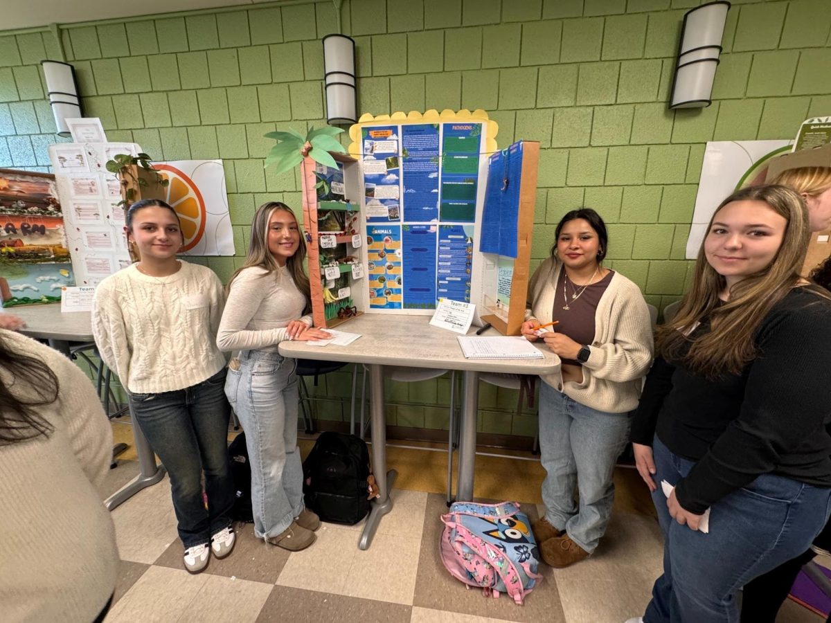  Journey Through Rain and Mountain Forests by Seniors Janelle Bourassa, and Diesy Pineda Aragon,  Juniors Juliana Lima, and Sophomore Emeila Stodulski.
